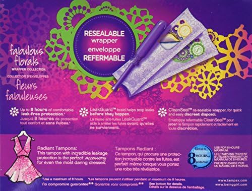 Tampax Radiant Plastic Tampons Duo Pack Unscented 84 Count