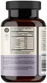 Terra Origin Multisymptom Menopause Supplements For Women Menopause Support For Night Sweats Hot Flashes & Mood Swings Dim Black Cohosh Dong Quai Chaste Tree Berry 60 Capsules