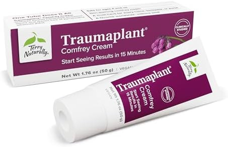 Terry Naturally Traumaplant Comfrey Cream Nonstaining Herbal Cream Clinically Studied And Of Pyrrolizidine Alkaloids For External Use Only 3.53 Oz