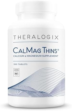 Theralogix Calmag Thins Calcium & Magnesium Supplement Bone Support Supplement For Women & Men Contains 200 Mg Of Calcium And 50 Mg Of Magnesium Nsf 360 Tablets