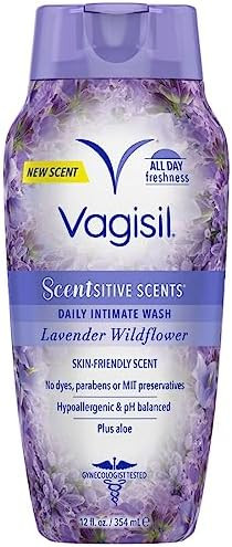 Vagisil Feminine Wash For Intimate Area Hygiene Scentsitive Scents Ph Balanced And Gynecologist Tested Spring Lilac 12 Oz (Pack Of 3)