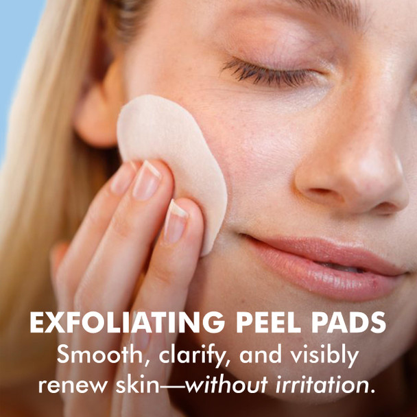 Skyn ICELAND Nordic Skin Resurfacing Facial Pads With AHA and BHA Exfoliating & Clarifying Peel Targets Fine Lines and Discoloration Without Irritation 60 Pads