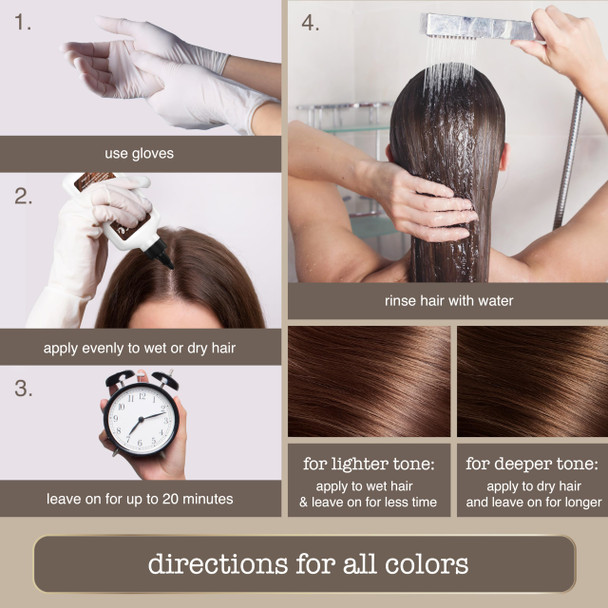 Sauce Beauty Glossy Color + Gloss + Repair Light Brown Semi Permanent Hair Dye with Bond-Building and Color-Fade Protection Technology Adds Shine & Deep Moisture Lasts 4-8 Weeks Stops Fade