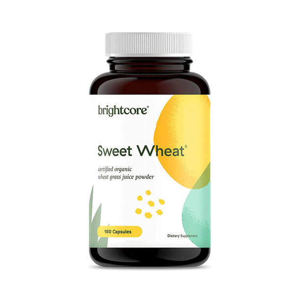Brightcore Nutrition Sweet  and Immune Boost 180 Wheatgrass Juice Powder Capsules