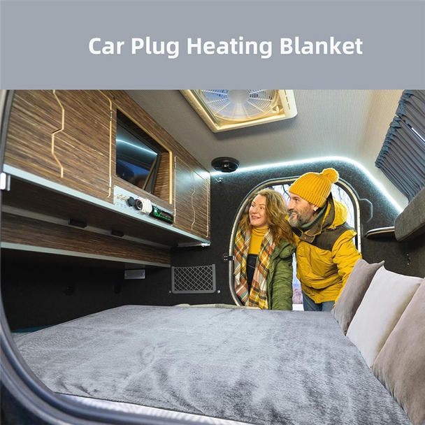 Dreamburgh Electric Heating Blanket USB Heater Blanket Plush Winter Warm-Up Adjustable Temperature Timing Heating Pad 80X160 Cm-ABHG