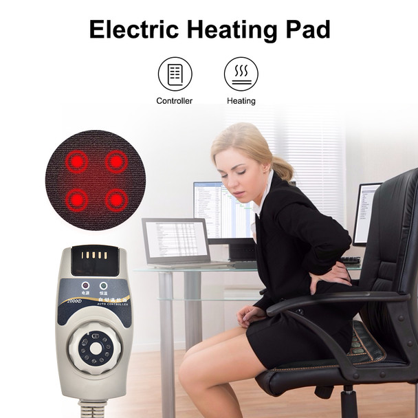 Natural Jade Massage Heating Mat Electric Massage Cushion Tourmaline Stone Seat Pad Pain Relief Heat Therapy Mat for Body Muscle