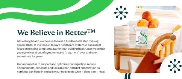 Seeking Health DAO Enzyme - Formerly Histamine Digest, DAO Enzyme Supplement for Histamine Food Intolerance, Supports Digestive Health, Upset Stomach (30 Capsules)*