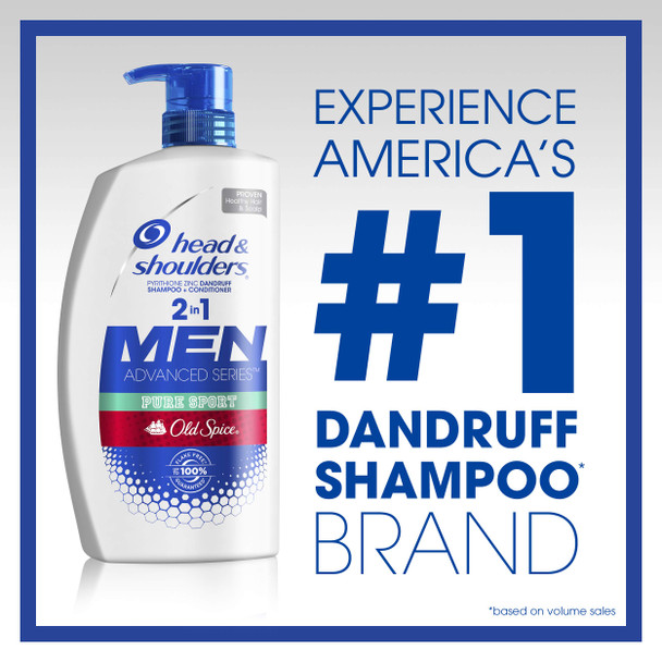 Head and Shoulders Old Spice Pure Sport 2-in-1 Anti-Dandruff Shampoo + Conditioner 31.4 fl oz