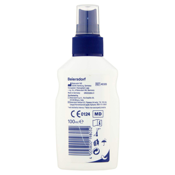 Hansaplast Wound Spray, 100ml, Antiseptic Wound Cleansing, Sterile, Spray, One Size, 129g