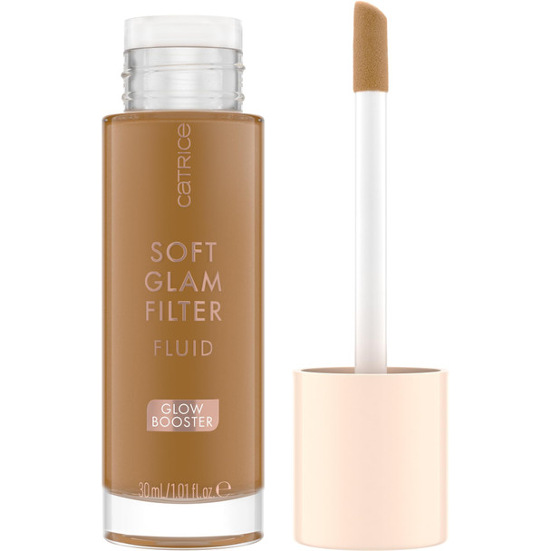 Catrice | Soft Glam Filter Fluid | Luminous Make Up Base & Highlighter for Radiant Complexion | With Vitamin E & Squalene | Vegan & Cruelty Free (80 | Tan - Deep)