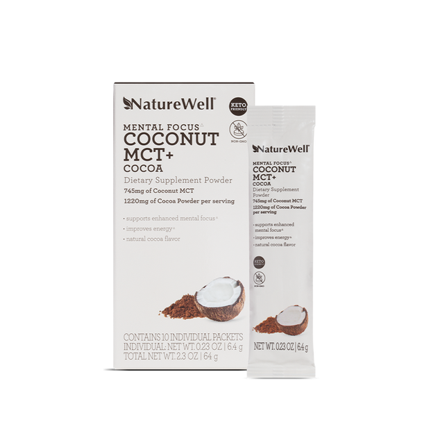 NatureWell Coconut MCT  Cocoa Dietary Supplement  10 Pack