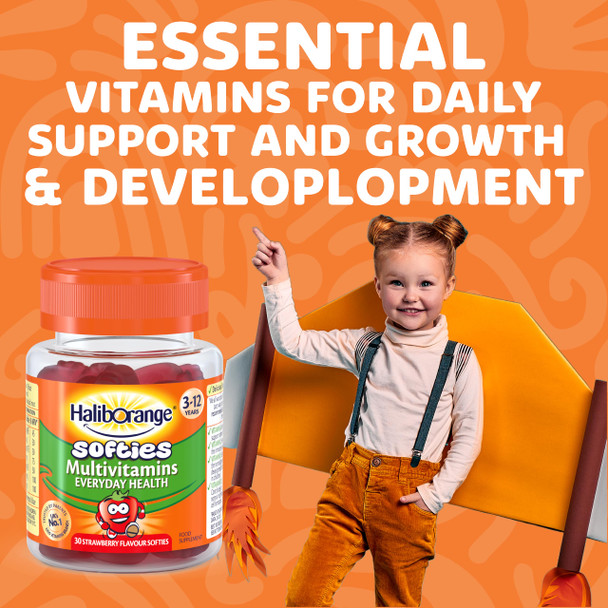 Haliborange Kids Multivitamins Strawberry Capsule Softies, 30 each