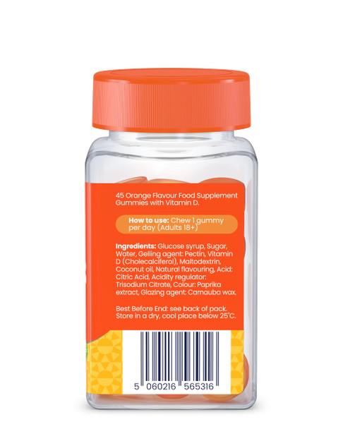 Haliborange Adult Vitamin D3-45 Orange Gummies