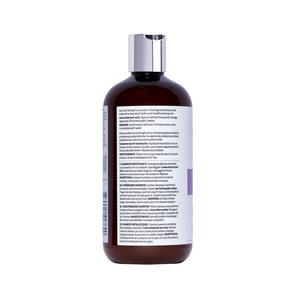 CURLSMITH Core Strength Shampoo - Strengthening Shampoo for Curly Hair A Gentle Daily Cleanser for Weak Curls For All Curl Types Vegan & Cruelty Free