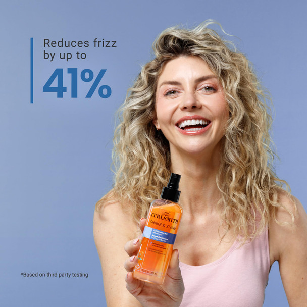 CURLSMITH Shake & Shine - Curl Refreshing Spray for Dry Hair Use Between Wash Days For All Curl Types Vegan & Cruelty Free (6.6 oz)