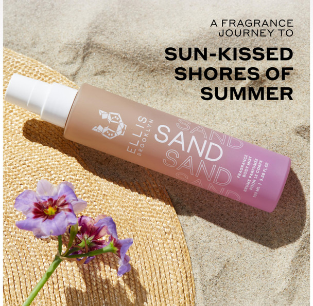 Ellis Brooklyn SAND Fragrance Mist - Gourmand Musk Perfume Mist with Italian Bergamot Ginger Lily & Vanilla Absolute Vegan Perfume Made In The USA 50ml 1.7 Fl Oz