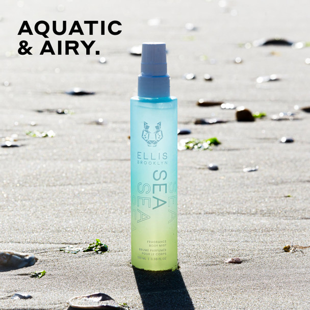 Ellis Brooklyn SEA Fragrance Mist - Aquatic Citrus Perfume with Lemon Sfuma Pineapple Leaves & Tonka Bean Vegan Perfume Mist Made In The USA 50ml 1.7 Fl Oz