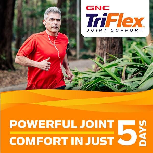 GNC TriFlex Turmeric Formula Improves Joint Comfort and Stiffness Promotes Mobility and Flexibility 60 Capsules