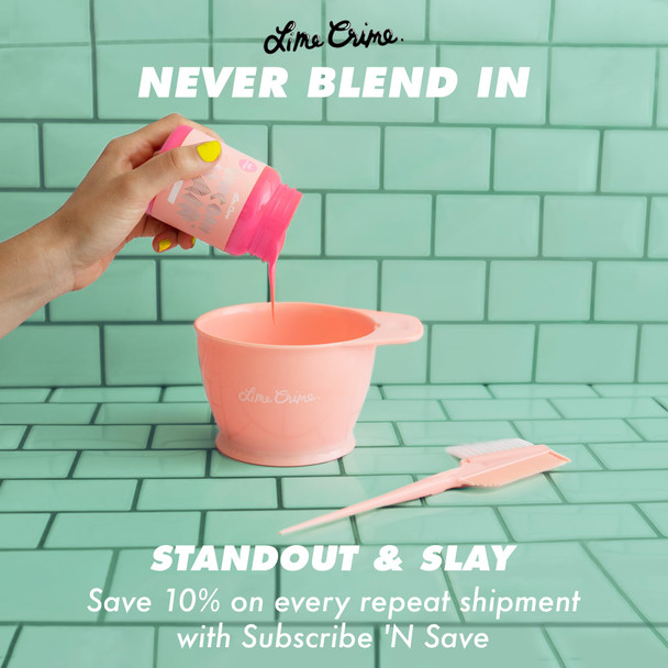 Lime Crime Unicorn Hair Dye Full Coverage Jello (Tropical Green) - Vegan and Cruelty Free Semi-Permanent Hair Color Conditions & Moisturizes - Temporary Green Hair Dye With Sugary Citrus Vanilla