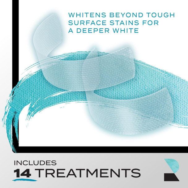 Rembrandt Teeth Whitening Strips, Deeply White, Enamel-Safe, 28 Whitening Strips (14 Treatments)