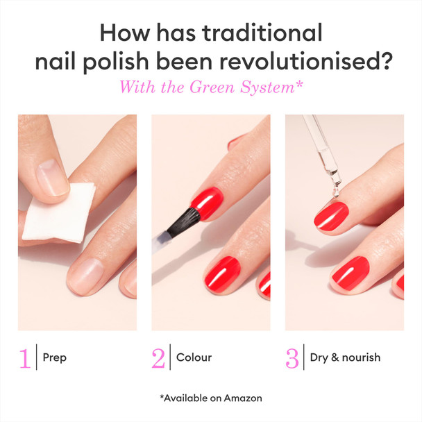 Manucurist Green Quick Dry Nail Polish Milky White - Sheer White Nail Polish - 9-Free Plant-Based and Vegan - Non Toxic - Natural Classic - Nails Care - Manicure - Made in France - 0.5 fl oz