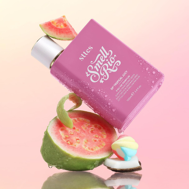 Sttes Smell Rio Perfume 04# (Tropical Juicy) – Perfume for Women – Long-Lasting Hair Guava Orchid Vanilla & Cotton Candy Notes – Fruity Scentual Fragrance Eau de Parfum 100ml (3.4 fl oz)