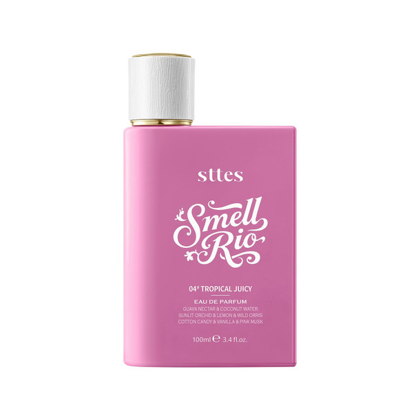 Sttes Smell Rio Perfume 04# (Tropical Juicy) – Perfume for Women – Long-Lasting Hair Guava Orchid Vanilla & Cotton Candy Notes – Fruity Scentual Fragrance Eau de Parfum 100ml (3.4 fl oz)