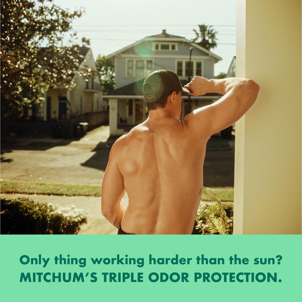 Mitchum Men's Deodorant Antiperspirant Stick Triple Odor Defense Invisible Solid 48 Hr Protection Dermatologist Tested Clean Control 2.7 Oz