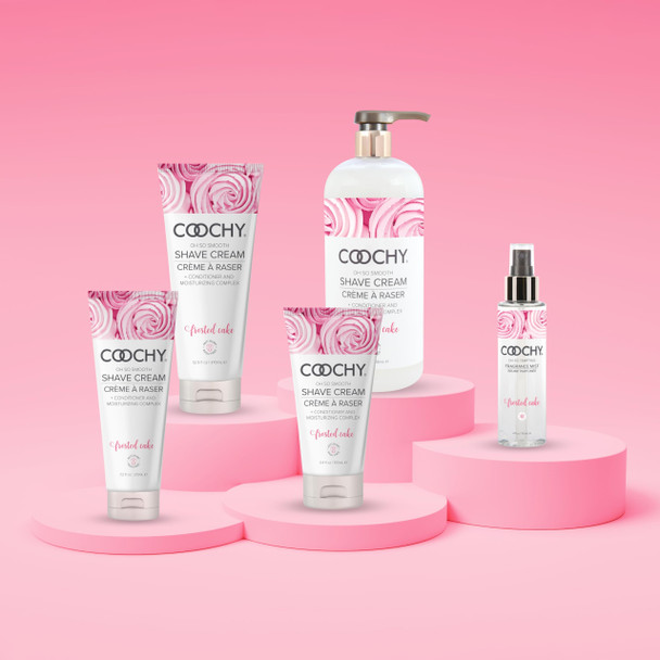 Coochy Shave Cream - Moisturizing Shave Lotion - Gentle Intimate Shaving Cream - For Bikini Area Underarms Legs & More - Rash-Free Hydrating Formula - 12.5 oz Frosted Cake