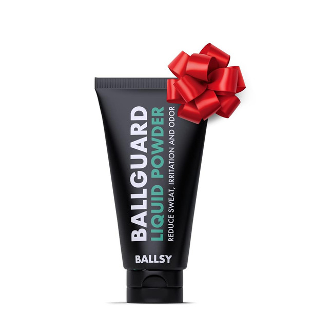 Ballsy Anti-Chafing, Anti-Itch Groin Deodorant for Men - Quick Drying Liquid Powder Baby Powder Replacement Protects fom Sweat Odor and Irritation 3.4 oz