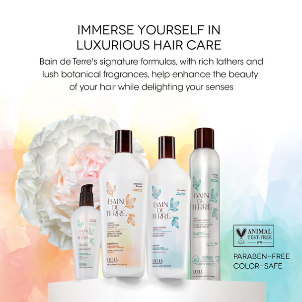 Bain de Terre Recovery Complex Anti-Frizz Shine Serum Silky Shine & Frizz Control with Argan & Monoi Oils Paraben-Free Alcohol-Free Color-Safe Vegan