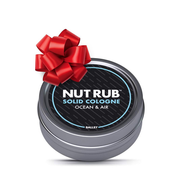 Ballsy Body & Groin Rub Cologne for Everywhere with Beeswax Coconut and Sunflower Seed Oil Ocean and Air .85 oz Eau De Cologne Men
