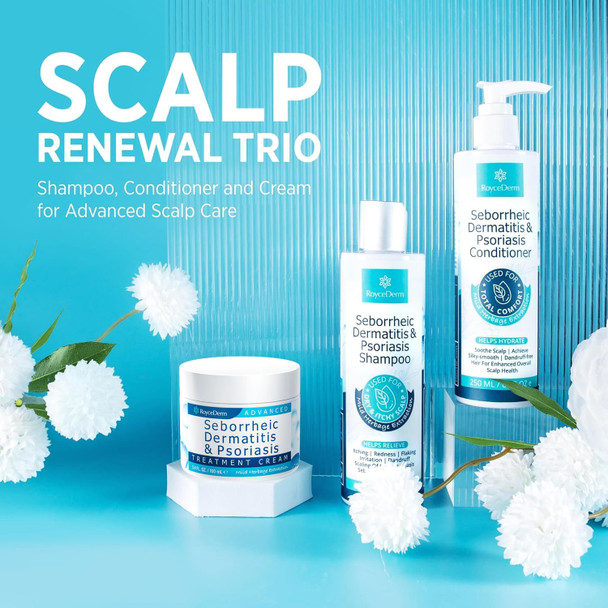 Roycederm Seborrheic Dermatitis Cream Scalp Treatment for Psoriasis Folliculitis Dry Scalp Dandruff Anti-Itch Cream for Soothing Relief  100 ML