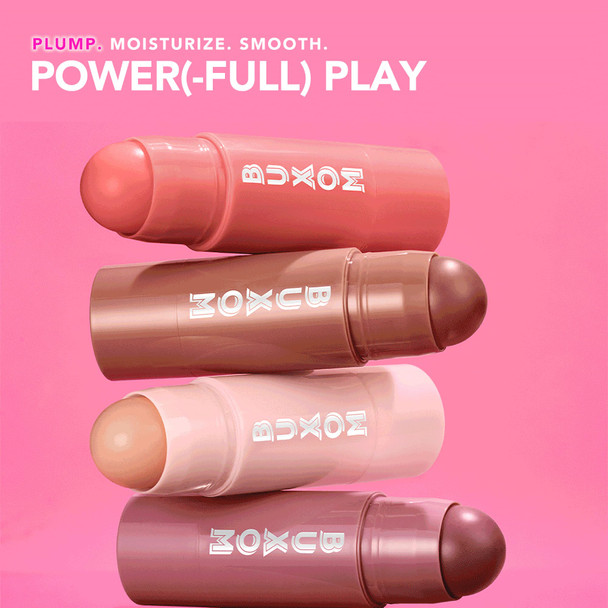 BUXOM Power-Full Plumping Lip Balm Tinted Lip Balm Plumper Enhancing Lip Moisturizer Hydrating & Smoothing Peptide Lip Treatment Cruelty-Free