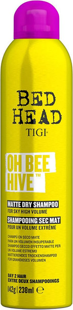 Bed Head by TIGI Oh Bee Hive Dry Shampoo  Lightweight, Oil & Grease Absorbing Hair Refresh, Instant Matte Clean