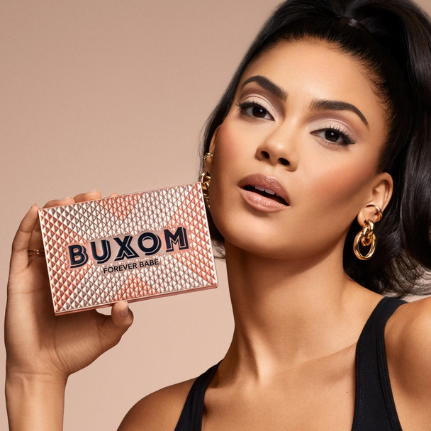 BUXOM Makeup Eyeshadow Palette High-Pigment Shades Primer-Infused for Long-Lasting Wear Blendable Matte Shimmer & Satin Finishes Talc-Free Cruelty-Free