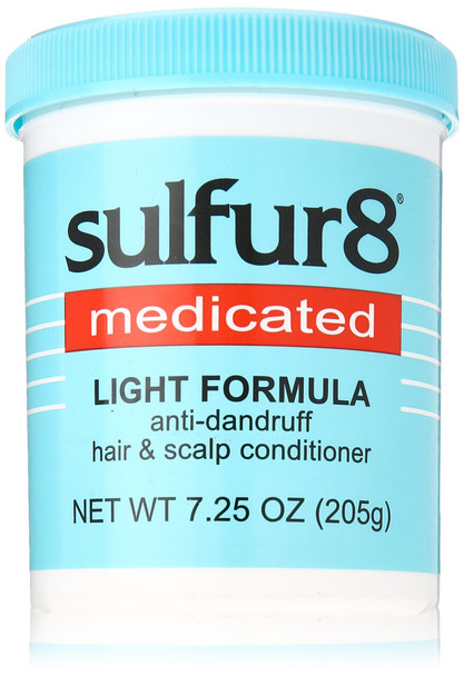 SULFUR8 Medicated Light Formula Anti-Dandruff Hair & Scalp Conditioner – 7.25 oz. Lightweight Scalp & Hair Treatment – Controls Dandruff Soothes Itchy Dry Scalp Moisturizes & Softens Hair