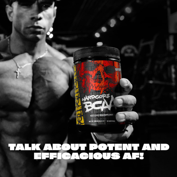 MUTANT HARDCORE BCAA - Pre Intra or Post Workout – BCAA next level branched-chain Amino Acids Supplement – Hydration + Recovery - 30 serving - Grape