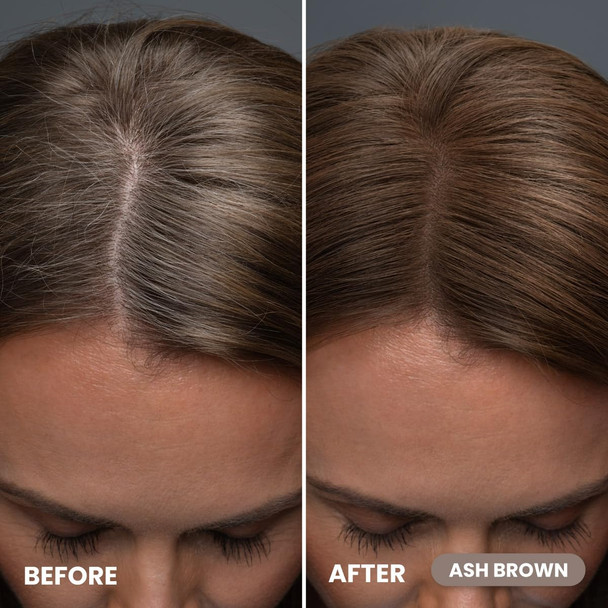 Prime Prometics Instant Coverage Hairline Powder for Mature Women – Covers Grays Roots & Thinning Areas – Water & Sweat-Resistant – Natural Fuller-Looking Hairline (Ash Brown)