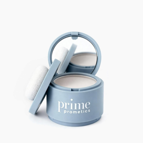 Prime Prometics Instant Coverage Hairline Powder for Mature Women – Covers Grays Roots & Thinning Areas – Water & Sweat-Resistant – Natural Fuller-Looking Hairline (White)