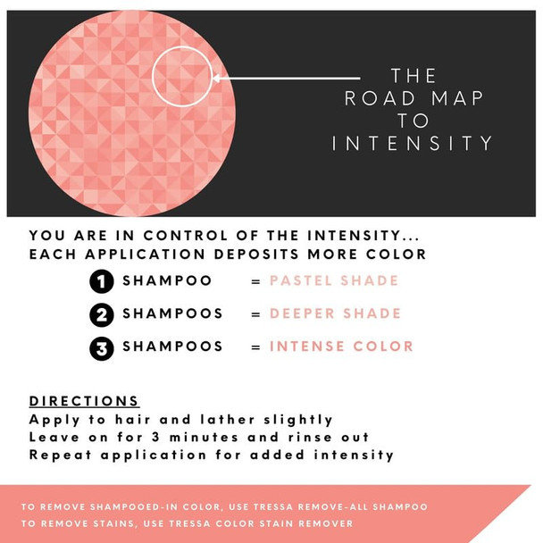 Watercolors Intense Color Depositing Shampoo Semi Permanent Hair Color 8.5 oz - PEACH