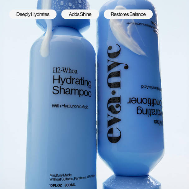 Eva NYC H2-Whoa Hydrating Shampoo Inflused with Hyaluronic Acid and Voilet Rice Water 8.8 fl oz