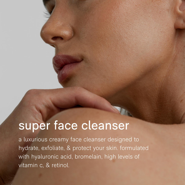 Jack Henry Hydrating Facial Cleanser (6.6 fl oz) - Kakadu Plum Face Cleanser - Coriander & Hyaluronic Acid- Luxurious Creamy Cleanse for Exfoliating Skin