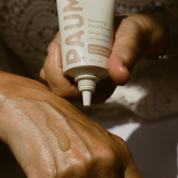 PAUME Renewing Hand Serum for Dry Aging Skin With Hyaluronic Acid Niacinamide and Vitamin C Improve Skin Elasticity Youthful-looking Hands 2 oz