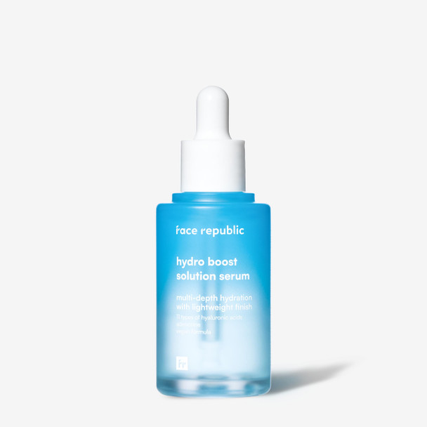 Republic Store Face Republic Hydro Boost Solution Serum 45ml 1.52 fl oz  Hyaluronic acids Adenosine  Hydrating Refining  Anti wrinkle  No Artificial Color  For Dry Sensitive Skin  Vegan Korean Skin Care