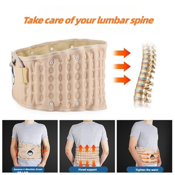 Hailicare Lumbar Air Traction Belt Inflatable Against Waist Discomfort Medical Back Pain Support Waist Brace
