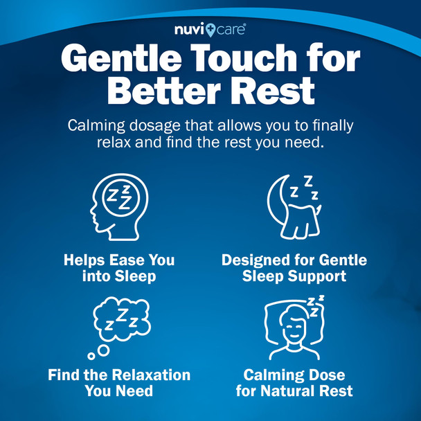 NUVICARE Nighttime Sleep Aid with Diphenhydramine HCl 25 mg  Non Habit Forming Regular Strength Sleeping Pills for Adults  Does Not Contain Pain Reliever  OTC Sleep Aids for Adults (2 Pack)