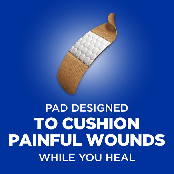 Band-Aid Brand Flexible Fabric Adhesive Bandages Comfortable Sterile Protection & Wound Care for Minor Cuts & Burns Quilt-Aid Technology to Cushion Painful Wounds Assorted Sizes 30 ct