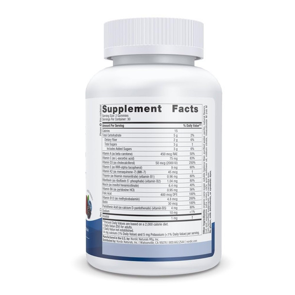 Nordic Naturals Women's Multivitamin Gummies Mixed Berry - 60 Gummies