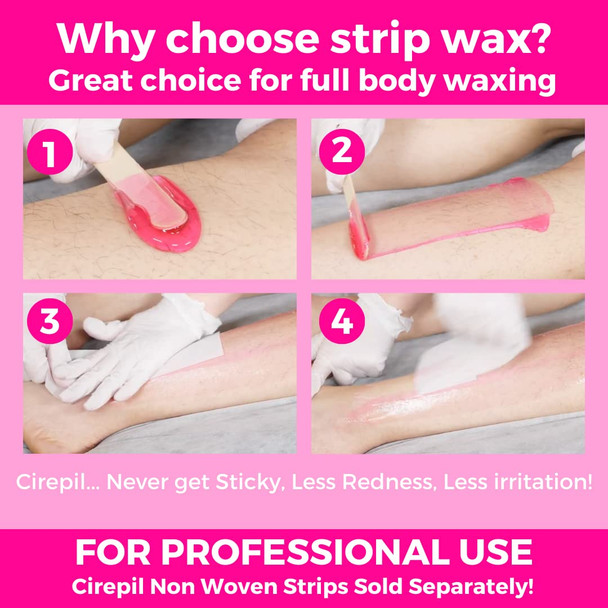 Cirepil  Fiorella   Soft Wax Tin  Fresh Peony Scent and Rosin Free Formula  Beginner Friendly Strip Wax for Face and  Body  Low Temp Refill Tin Strips Needed